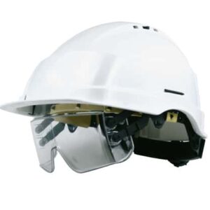 helmet with goggles